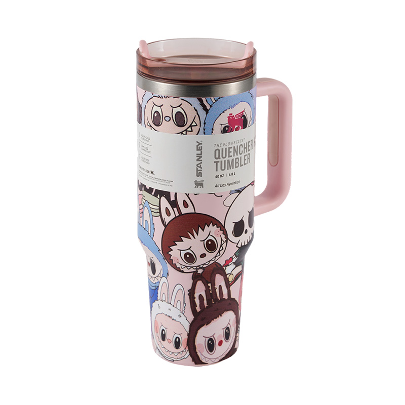 1200ml 3D Print Vacuum Insulated Stainless Steel Car Travel Mug
