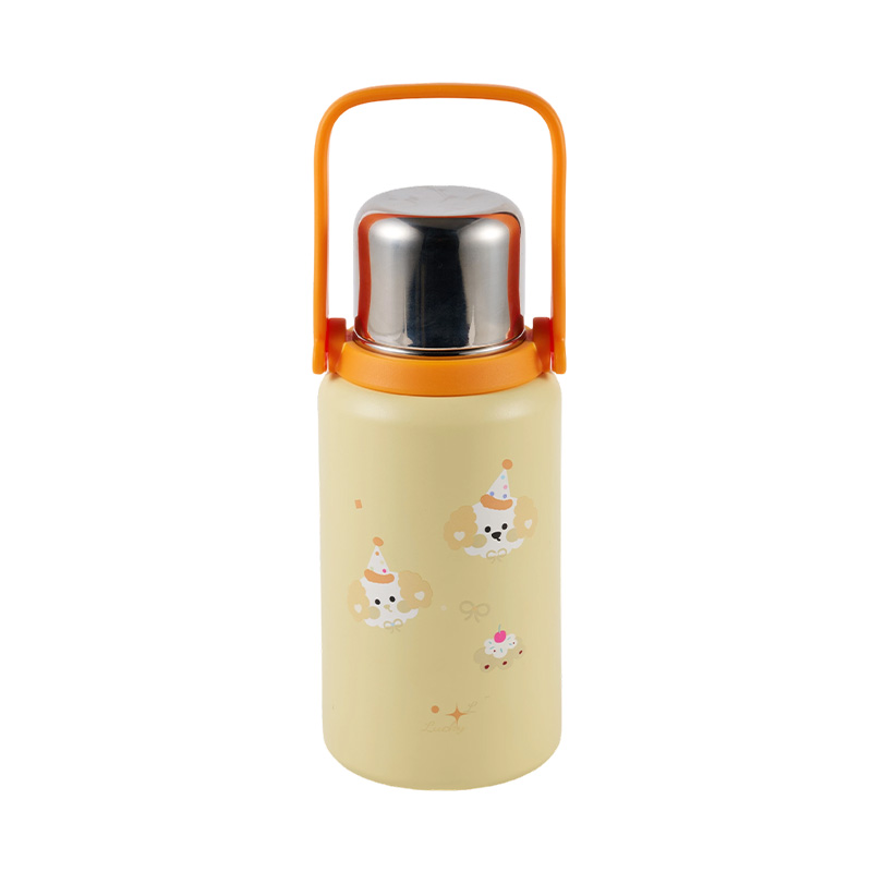 Puppy Print Kids Premium Stainless Steel Insulated Water Bottle