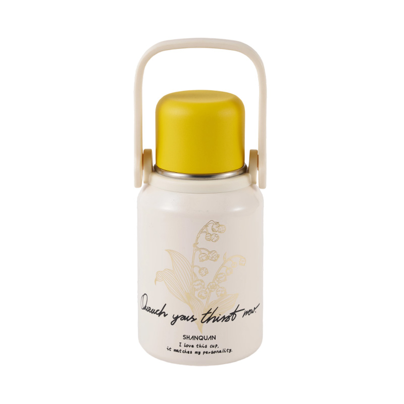 Floral Portable Kids Vacuum Insulated Stainless Steel Bottle