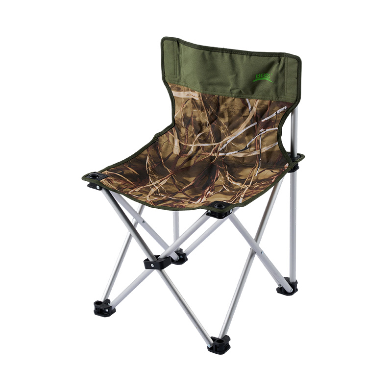 Camouflage Portable Camping Chair with Metal Frame